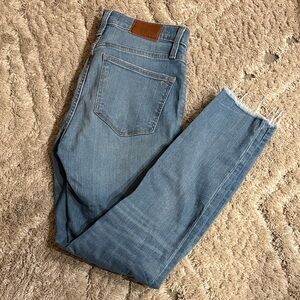Distressed Madewell jeans